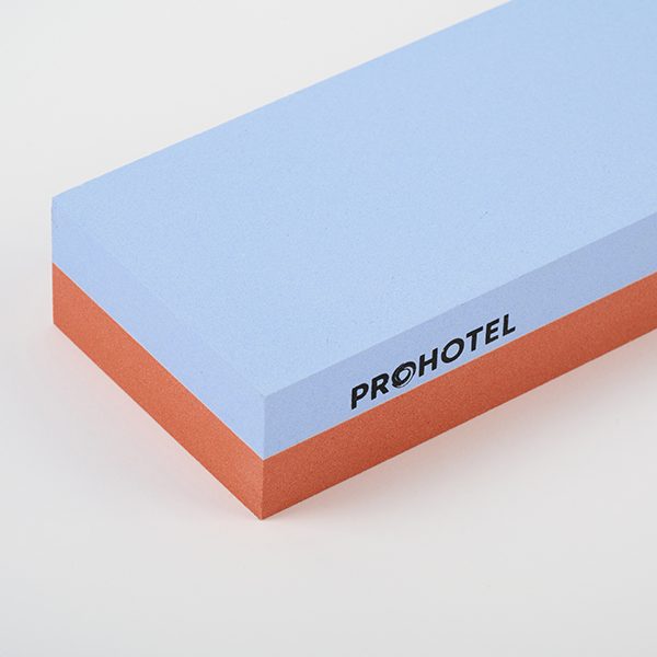 Фото Камень точильный ProHotel H1001 абразивность 240/800, голубой/оранжевый артикул 4130821 2