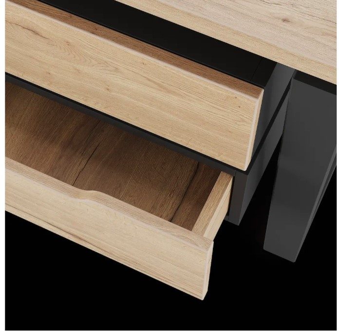 Фото Стол офисный КОБОР OTR-120/70 black/natural 5