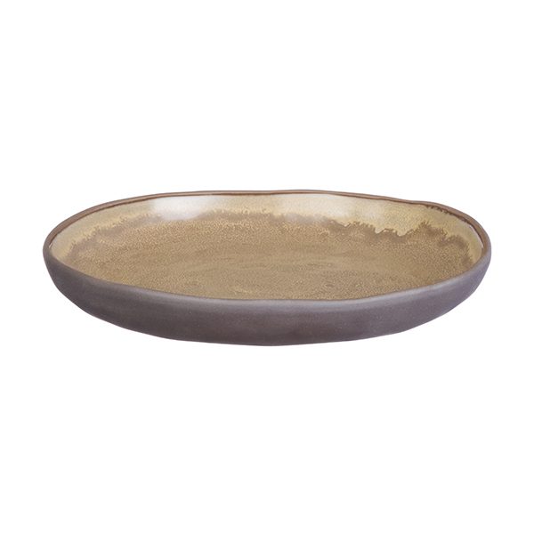Фото Тарелка Kunstwerk Grasp D 170 мм, H 30 мм, коричневая — арт. 20722/brown 1