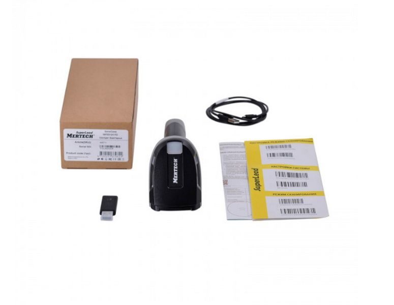 Фото Ручной сканер штрих-кода MERTECH CL-2410 BLE Dongle P2D USB black 7
