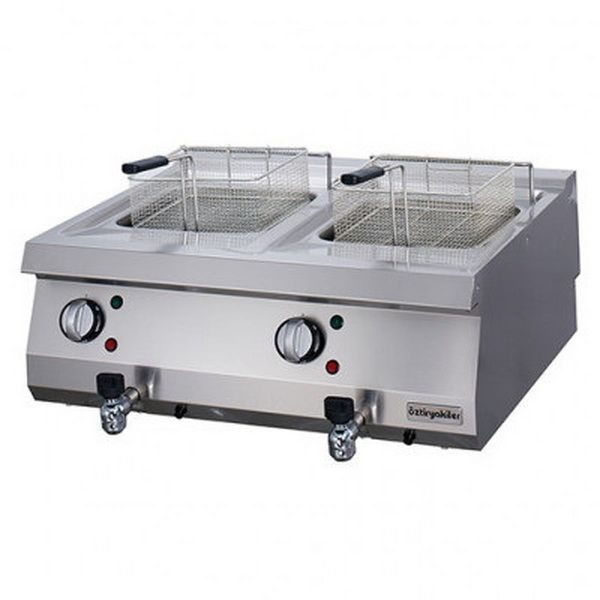 Фритюрница электрическая OFEI 8070, 12 л + 12 л