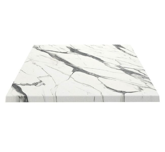 Фото Столешница Sheffilton SHT-TT46 80/80 белый мрамор 1