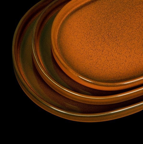 Фото Блюдо Corone Cocorita L 310 мм, B 155 мм оранжевое — арт. фк8842 4