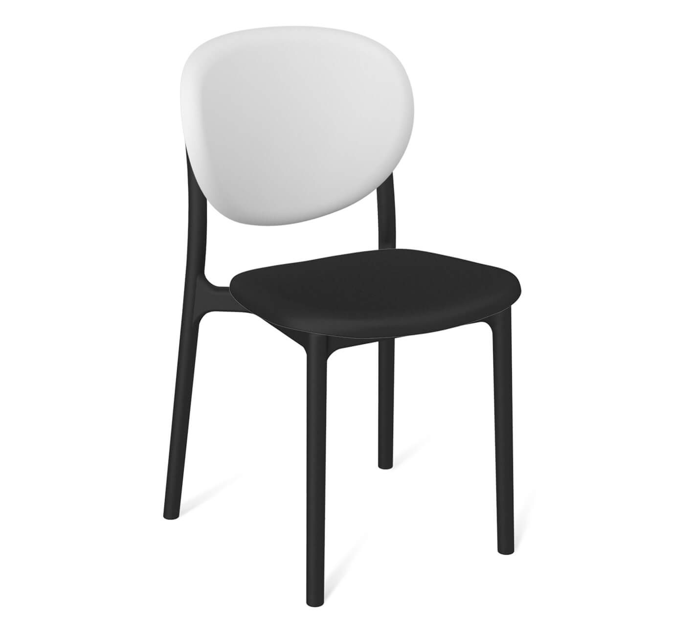Стул Sheffilton SHT-S180 белый/черный/черный