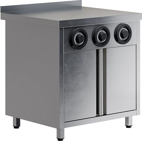 Стол-тумба RESTOINOX СПЗРД3-8/6-Б с диспенсерами