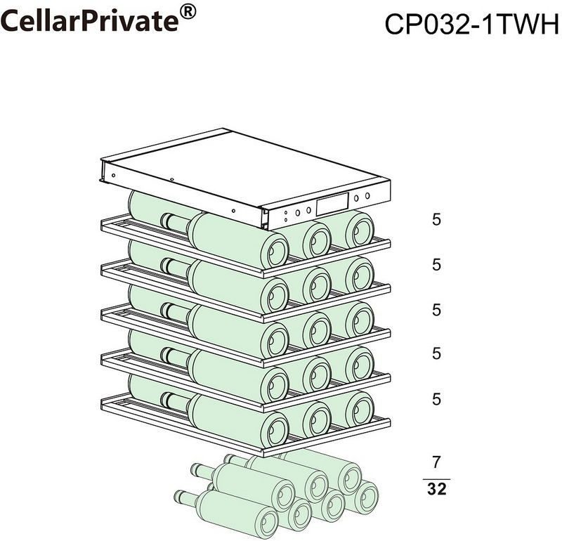 Фото Шкаф винный Cellar Private — арт. CP032-1TWH 17