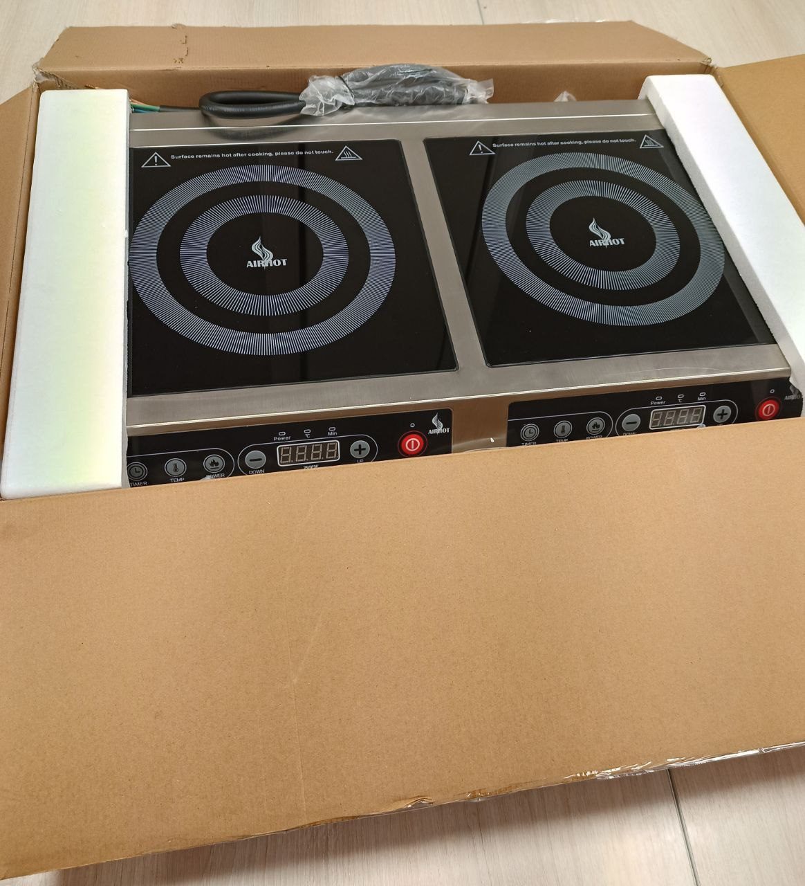 Фото Плита индукционная AIRHOT IP7000 D двухконфорочная (64) — арт. D0668 УЦ 5
