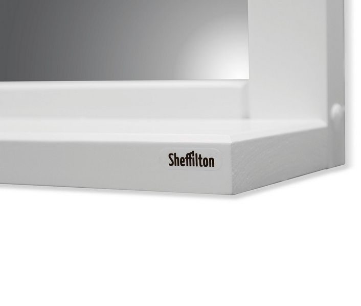 Фото Настенное зеркало Sheffilton Альберо SHT-М2 с полкой, беленый 3