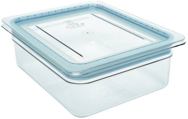 Фото Крышка к гастроемкостям Cambro GN 1/6 поликарбонат, прозрачная, с полиуретановой — арт. 60CWGL 135 1