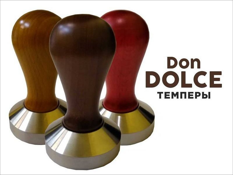 Темпер Don Dolce 57 мм. дерево/нерж. венге.