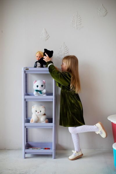Фото Стеллаж Sheffilton SHT-SS25-4 пастельно-лиловый 4
