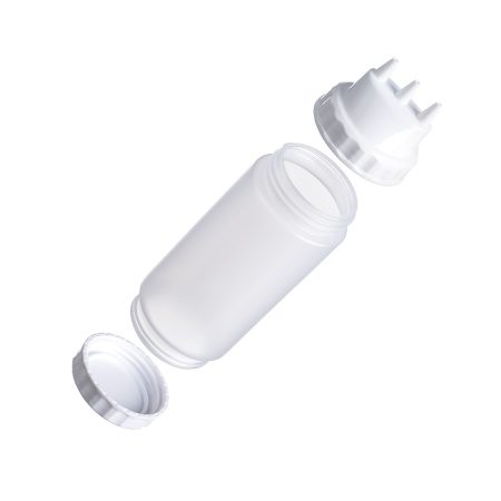 Фото Емкость для соуса Gastroplast 500 мл, D 70 мм, H 200 мм, 2 крышки носика, прозрачная артикул 79673 1