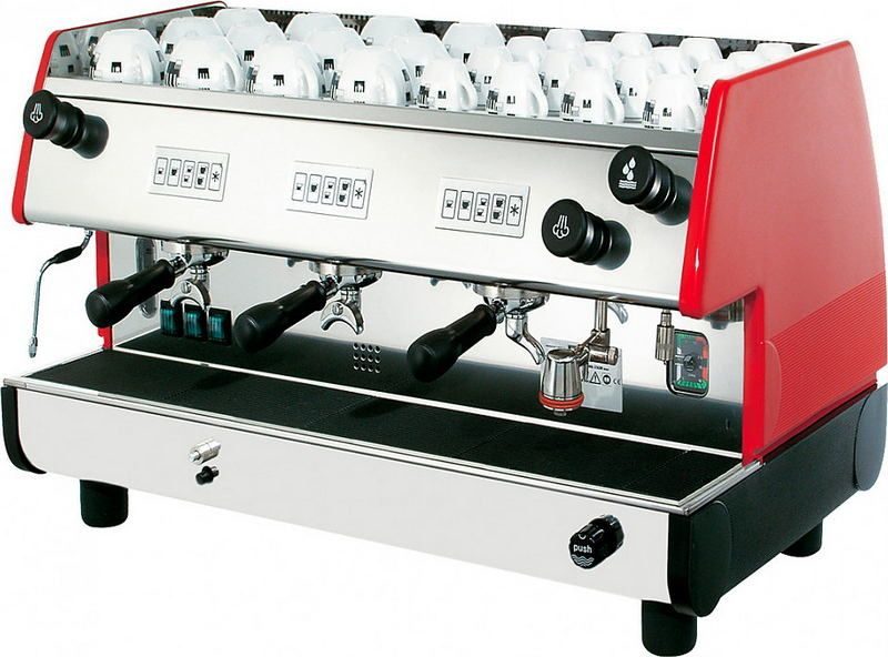 Кофемашина рожковая Pavoni BART3V красный