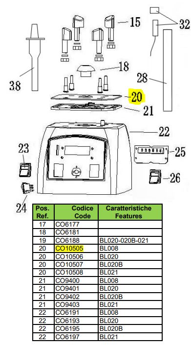 Пластина FIMAR (EASYLINE) для блендера BL008
