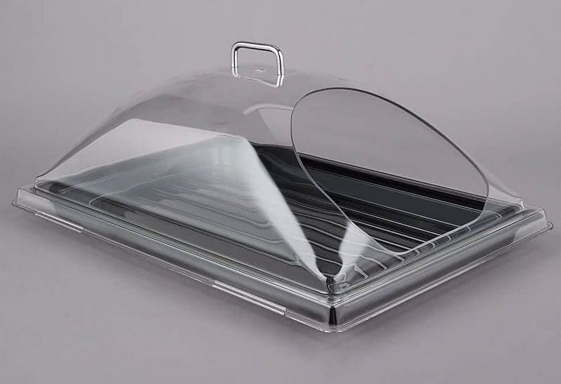 Фото Крышка Cambro с торцевым вырезом, прозрачный — арт. DD1220ECW 135 1