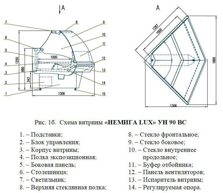 Фото Витрина холодильная с выносным агрегатом Enteco master Немига Lux УН 90 ВС 3