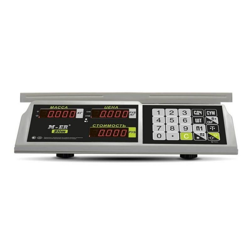 Фото Весы торговые MERTECH M-ER 326 C-15.2 LED без АКБ (по 6 в коробке) 2