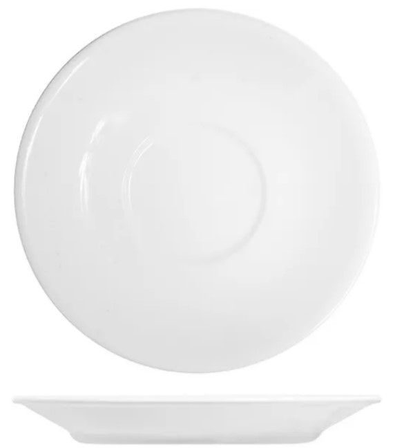 Блюдце KunstWerk Paula белое H 18 мм артикул A0493