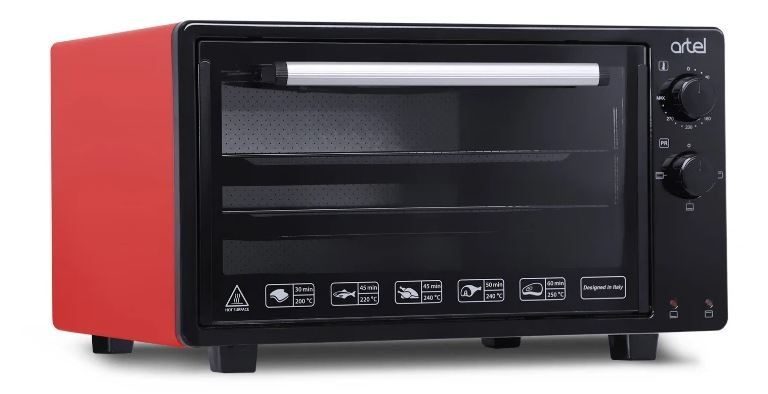 Фото Мини-печь ARTEL ECO черно-красный GIORIK — арт. MD-3216 2