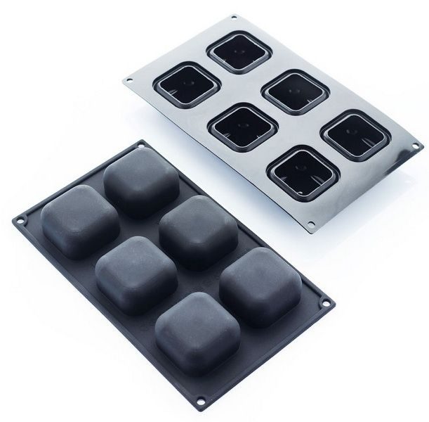 Фото Форма силиконовая Martellato Box L 296 мм, B 176 мм (ячейка 64х64х34 мм) — арт. 30SIL501 1