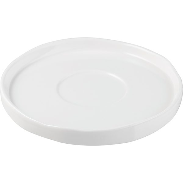 Фото Блюдце KunstWerk Eggshell D 155/60 мм, H 19 мм, белый — арт. A26974 2