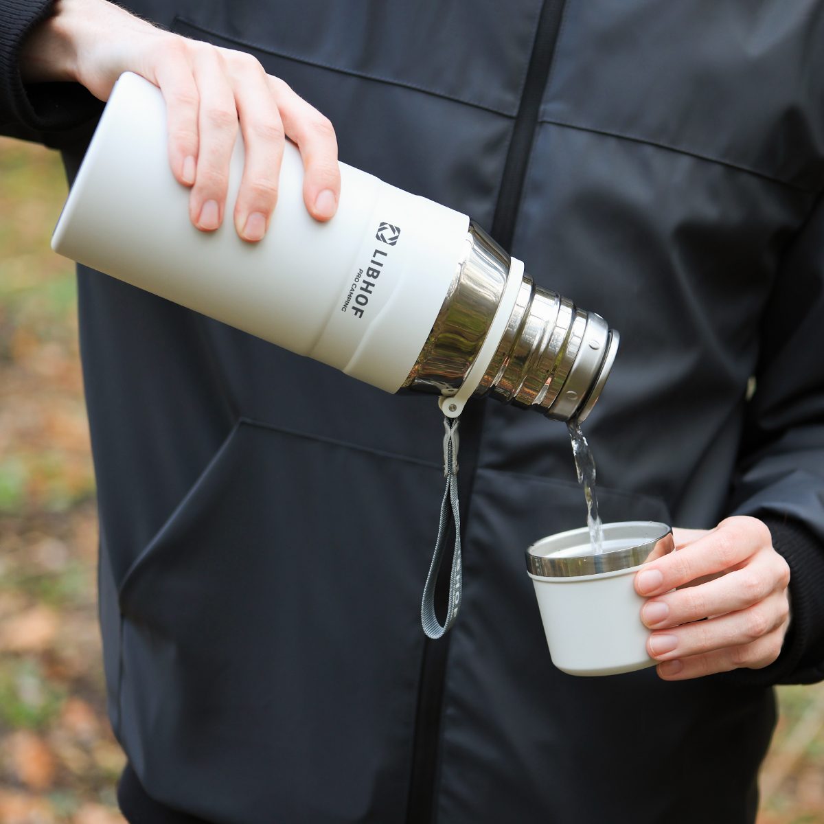 Фото Термос бытовой Libhof TM-1000 Arctic white 1,0 л — арт. libtm1000w 5