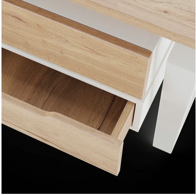 Фото Стол офисный КОБОР TB-160/70 white/natural 5