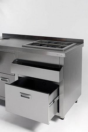 Фото Барная станция RESTOINOX с ящиками и вертушкой — арт. БСЗ1-15/7-05 4