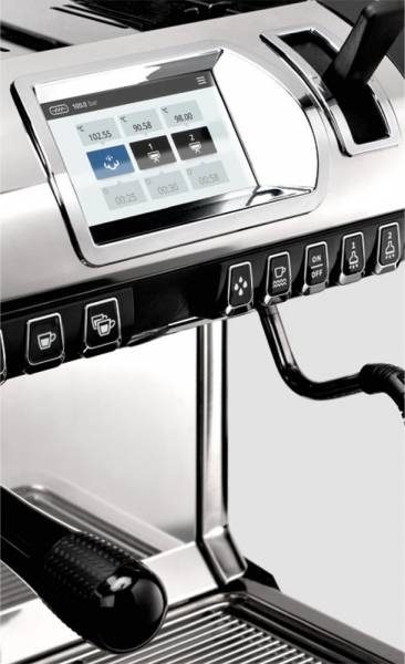 Фото Кофемашина рожковая Nuova Simonelli Aurelia WAVE T3 2Gr 380V black + high группа/черный/самоочистка 2