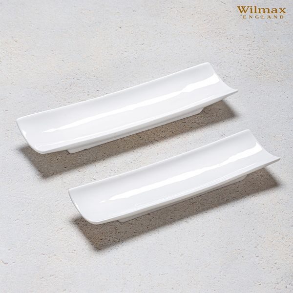 Фото Блюдо Wilmax 280х80 мм, прямоугольное, с закатанным ободком артикул 992626 2