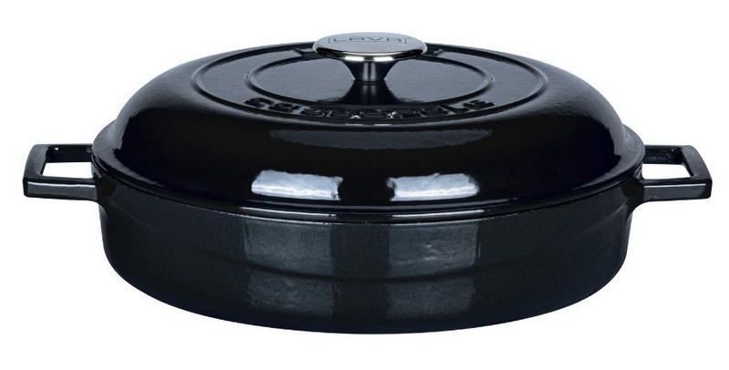 Фото Кастрюля LAVA 3,51 л, D 280 мм, H 80 мм черная — арт. LV Y ST 28 KDM BL 2