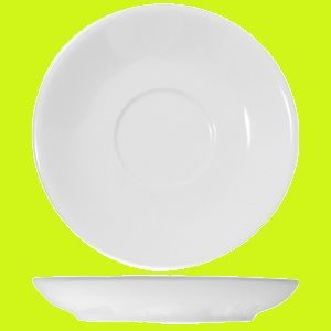 Блюдце KunstWerk Paula белое H 20 мм артикул A1031