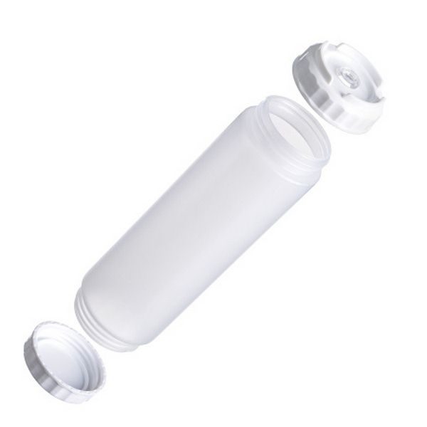 Фото Емкость для соуса Gastroplast 750 мл, D 70 мм, H 237 мм, 2 крышки носик, прозрачная артикул 79708 1