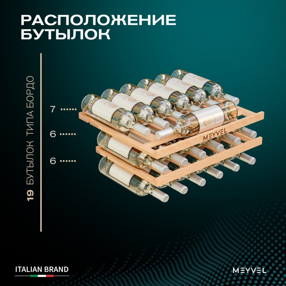 Фото Шкаф винный Meyvel MV19PRO-KBB1 7