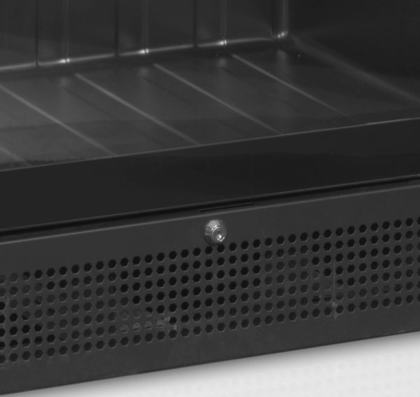 Фото Шкаф холодильный TEFCOLD SCU1425 FRAMELESS дверь со стеклом без рамы, черный 1