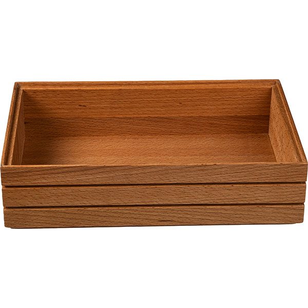 Фото Ящик для подачи PPwood L 300 мм, B 200 мм, H 50 мм, бук — арт. F613O-00N 1