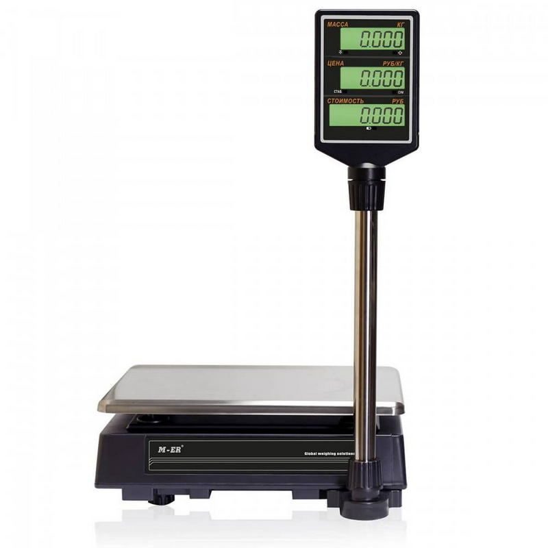 Фото Весы торговые MERTECH M-ER 327 ACP-15.2 "Ceed" LCD Черные (по 4 в коробке) 2