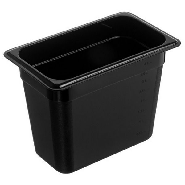 Гастроемкость Gastroplast 1/4 черная артикул 79657