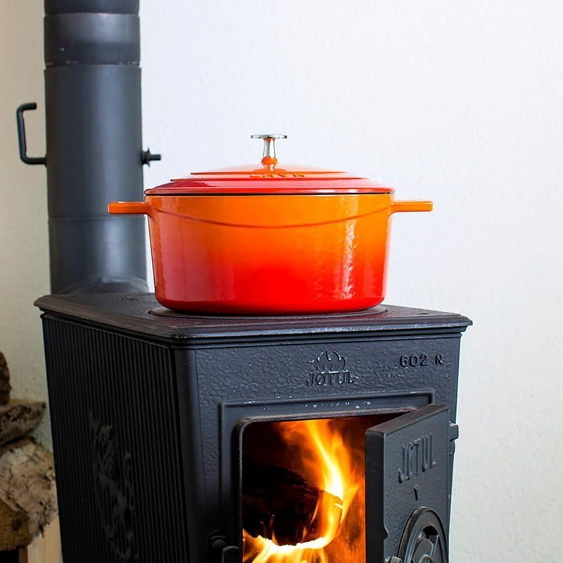 Фото Кастрюля LAVA FOLK SERIES 3,19 л, L 320 мм, B 210 мм, H 110 мм оранжевая — арт. LV O TC 25 K1 O 3