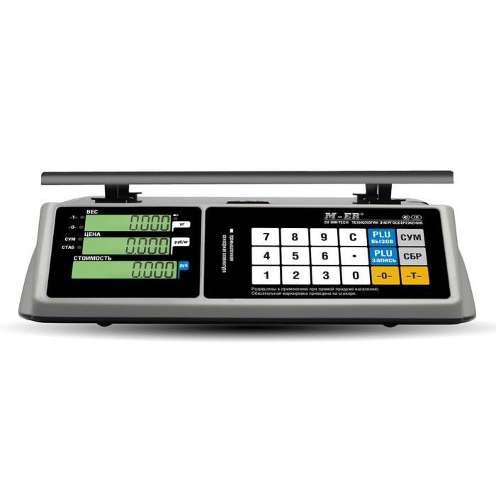 Весы торговые MERTECH MERCURY M-ER 328C-15.2 LCD