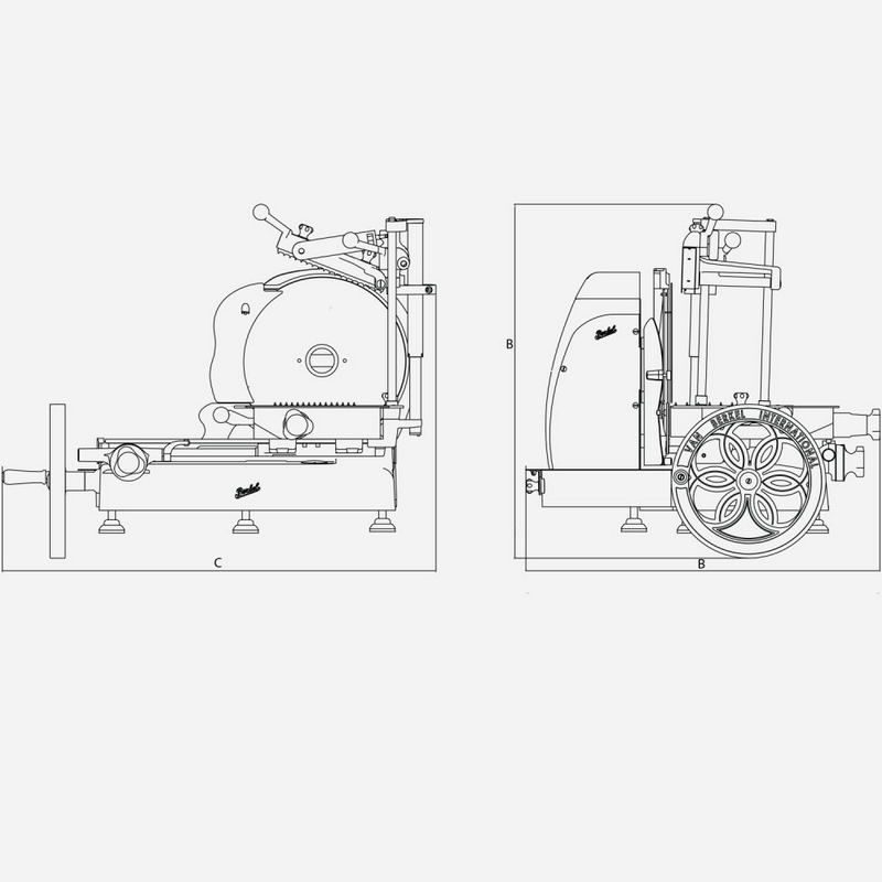 Фото Слайсер BERKEL Flywheel (Volano) B116 красный 2