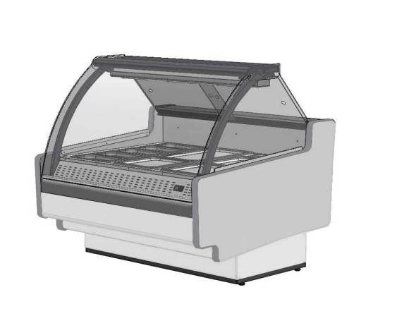 Фото Витрина тепловая BrandFord AURORA Slim 125 мармит — арт. ВТ052 1