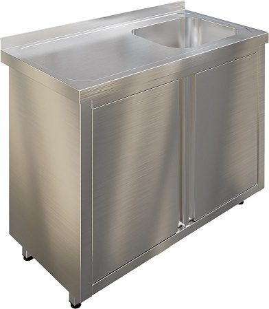 Стол-тумба с ванной RESTOINOX СПЗР1М-9/6-БП