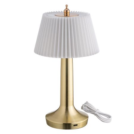 Фото Светильник настольный MGline LED PINE D 135 мм, H 265 мм, белый 3
