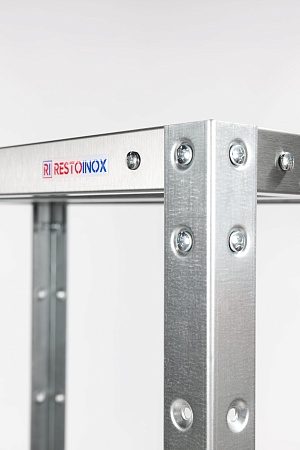 Фото Стеллаж прямой сплошной RESTOINOX — арт. СТП-6/4-ЭЦ 12
