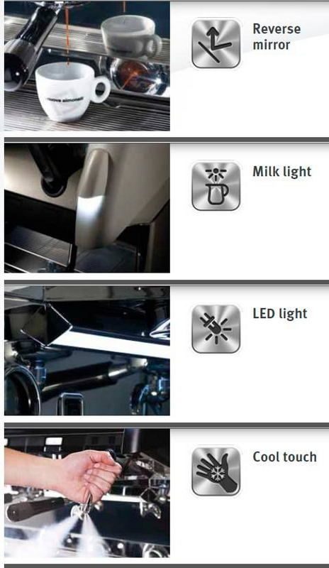 Фото Кофемашина рожковая Nuova Simonelli Aurelia II 2GR V высокая группа/белый жемчуг/LED подсветка 2