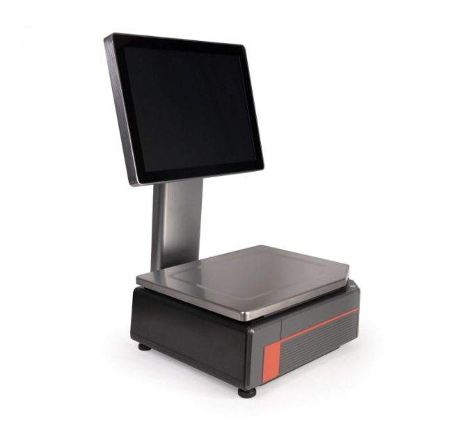 Фото Весы торговые с печатью этикеток MERTECH M-ER 727PM-15,2 (15", USB, Ethernet, Wi-Fi) 6