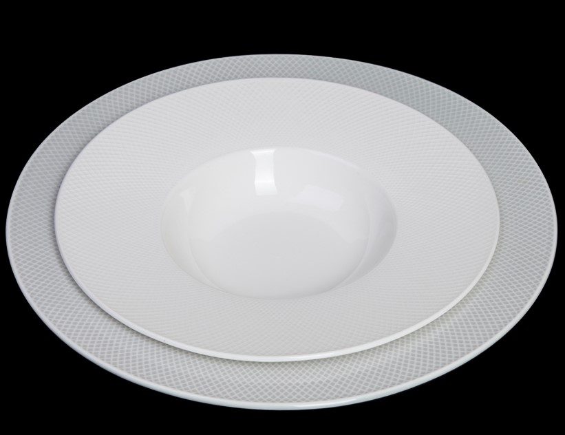 Фото Тарелка Corone Rosenthal 450 мл, D 290 мм голубая — арт. фк9908 13