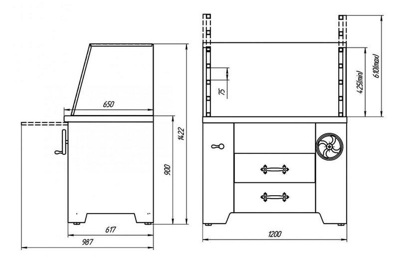 Фото Гриль-мангал GRILL MASTER УММ/2 (ROBATA L1200) 1