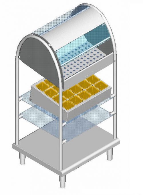 Прилавок для подносов ZLTQ08BTC 330270 ELECTROLUX